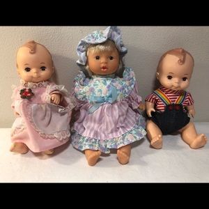 2 Tiara dolls by Playmates 6"  Poseable Vintage Doll 1981 No.9055 & 1 Bonus Doll